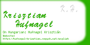 krisztian hufnagel business card